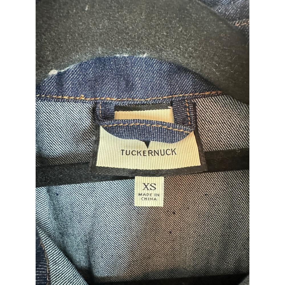 Tuckernuck Denim Maxi Shirt Dress Womens XS Blue Excelle NWT - Picture 5 of 8